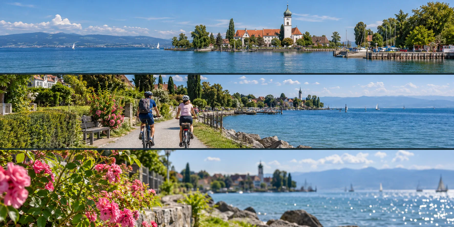 KI-Themenmotiv: Radtour am Bodensee