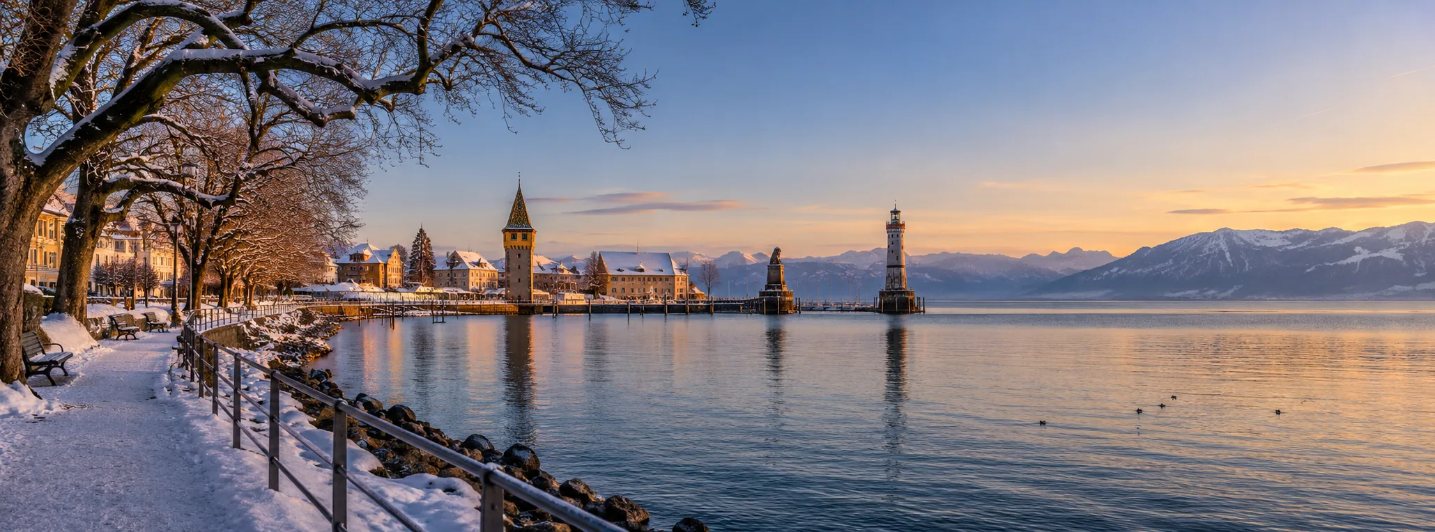 KI-generiertes Bildmotiv 1 für Bayerische Riviera im Winter