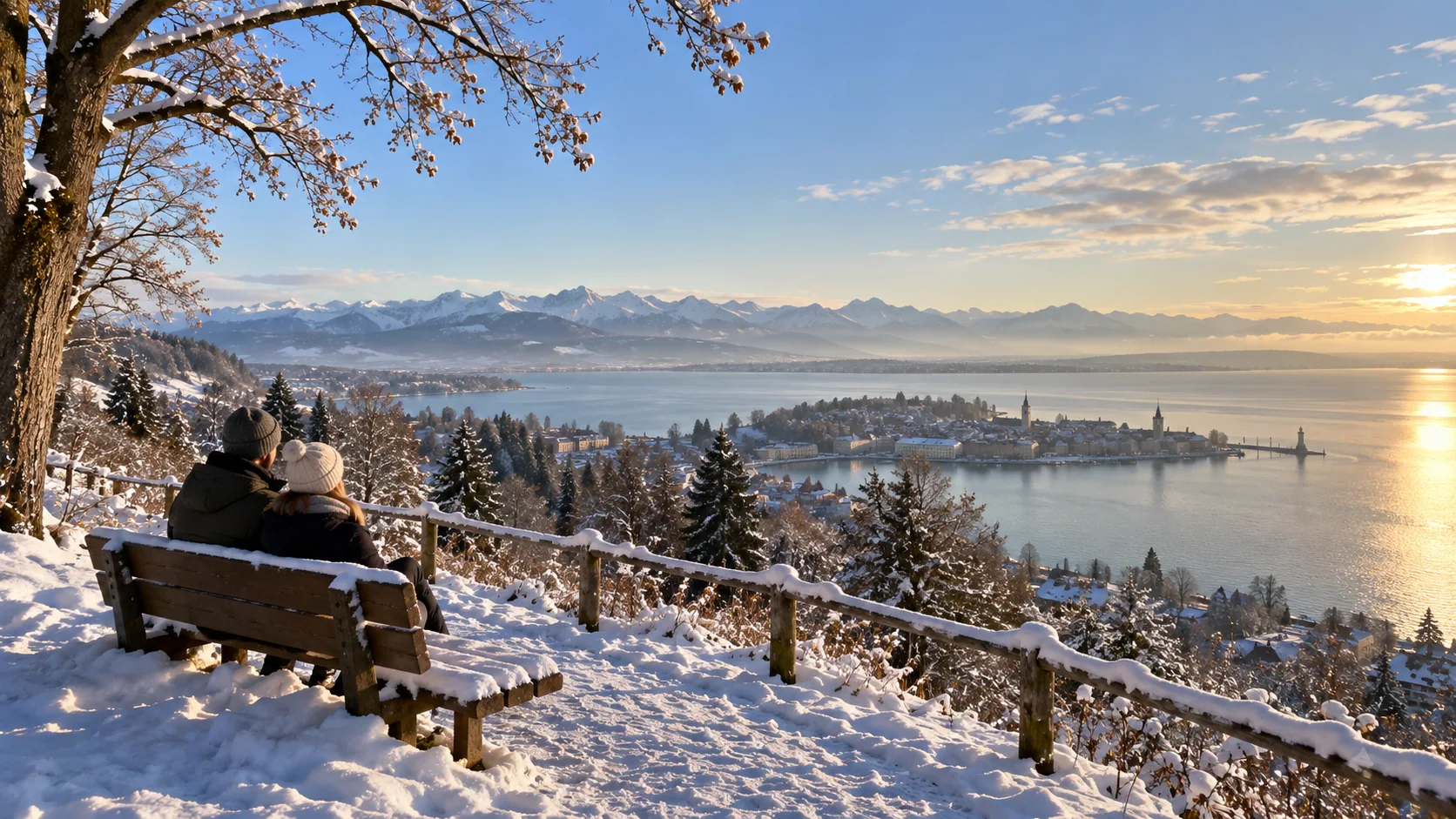 KI-generiertes Bildmotiv 3 für Hoyerberg im Winter