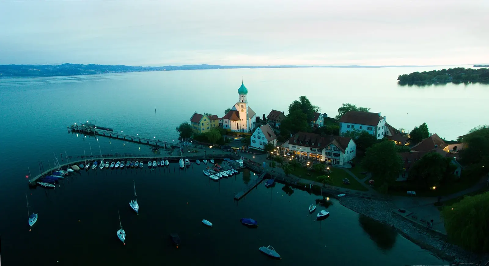 Halbinsel Wasserburg in Wasserburg