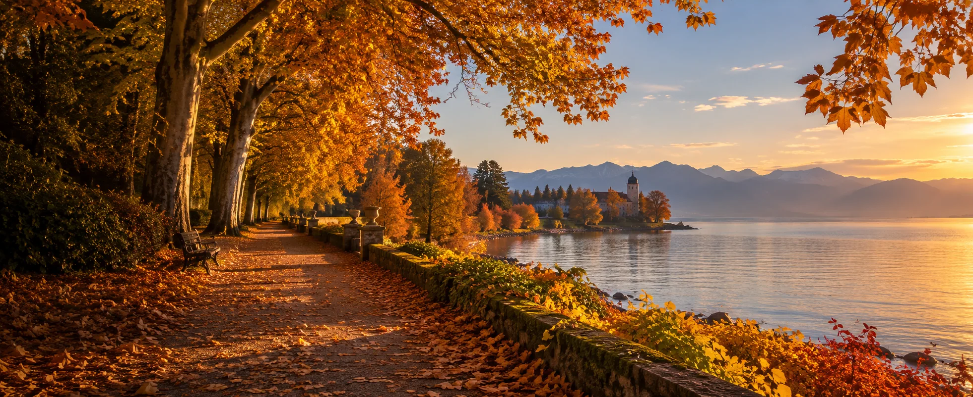 KI-Bildmotiv: Bodensee im Herbst