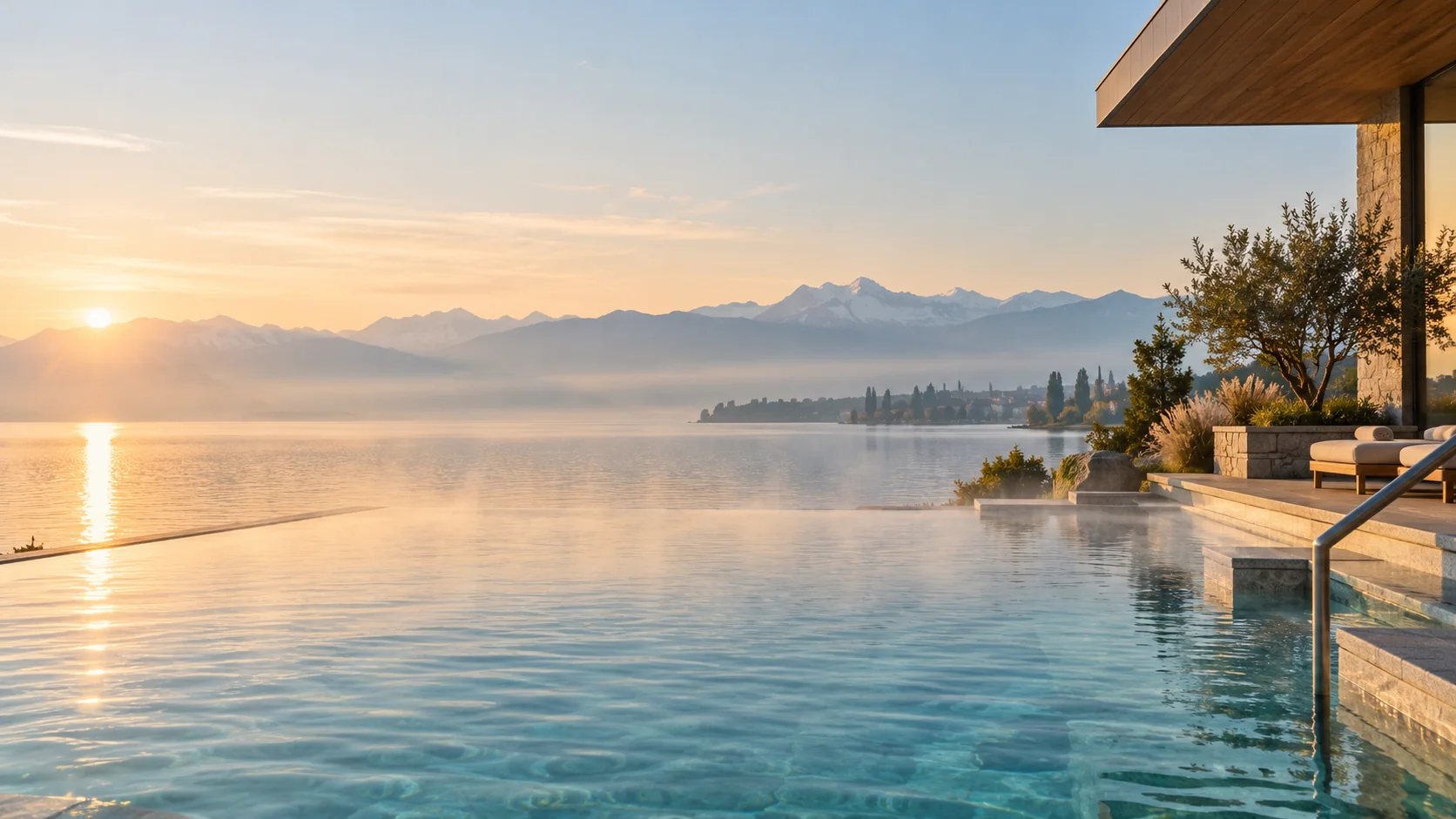 KI-generiertes Bildmotiv 1 für Therme Lindau im Winter